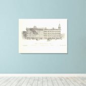 Markt aan de zuidzijde Main en Beale Canvas Afdruk (Insitu (Houten vloer))