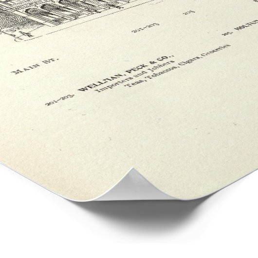 Markt aan de zuidzijde Main en Beale Poster (Hoek)