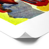 Markt Algiers tegen augustus Macke Poster (Hoek)