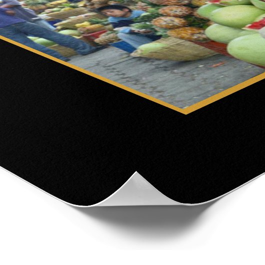 Markt - Antigua - Guatemala Poster (Hoek)