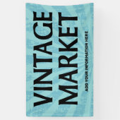 markt banner retro stralen (Verticaal)
