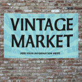  markt banner retro stralen