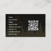 Markt en financiële kaarsen Visitekaartje (Achterkant)