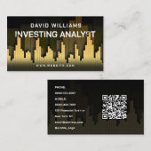Markt en financiële kaarsen Visitekaartje (Voorkant / Achterkant)