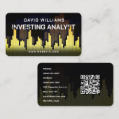 Markt en financiële kaarsen Visitekaartje (Voorkant / Achterkant)