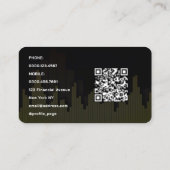 Markt en financiële kaarsen Visitekaartje (Achterkant)