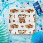 Markt en Motief fruit Papieren Bordje (Feest)