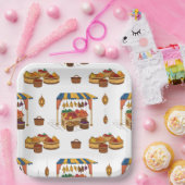 Markt en Motief fruit Papieren Bordje (Feest)