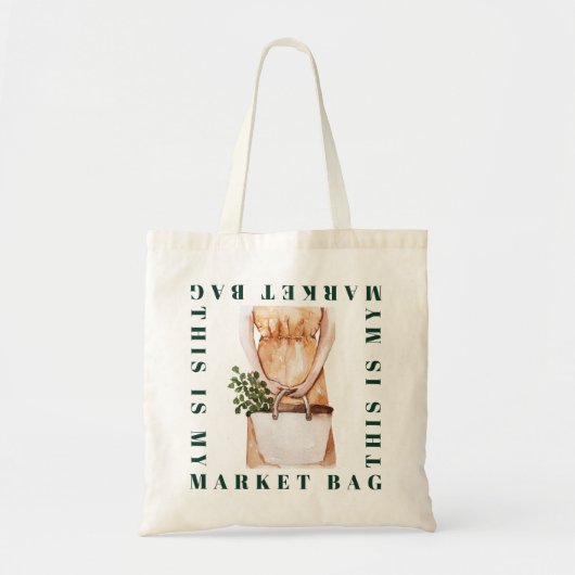 Markt, groenten en Plant Tote Bag (Voorkant)