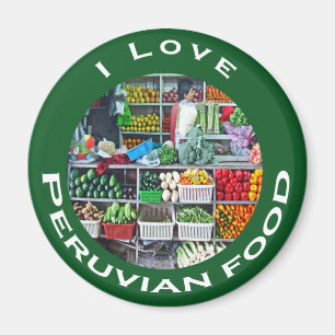 Markt groenten magneet