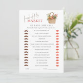 Markt Hij zei dat ze zei Vrijgezellenfeest Game Ka Kaart (Staand voorkant)