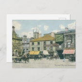 markt - Huddersfield Marketplace Briefkaart (Voorkant / Achterkant)