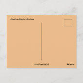 Markt in Bangkok en Thailand Briefkaart (Achterkant)