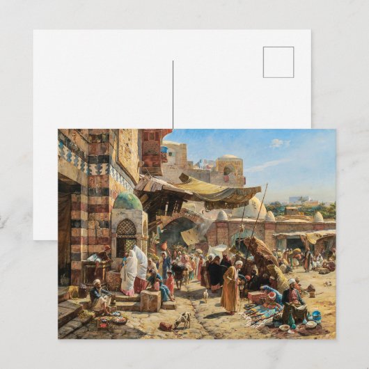 Markt in Jaffa | Gustav Bauernfeind | Briefkaart (Voorkant / Achterkant)