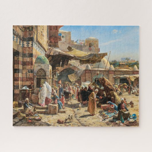 Markt in Jaffa | Gustav Bauernfeind | Legpuzzel (Horizontaal)