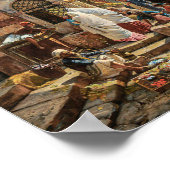 Markt in Jaffa | Gustav Bauernfeind | Poster (Hoek)