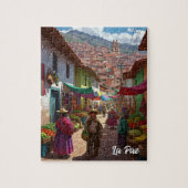 Markt in La Paz Bolivia Reizen Legpuzzel (Verticaal)