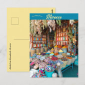 Markt in Marrakech Marokko Briefkaart (Voorkant / Achterkant)