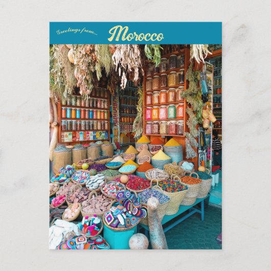 Markt in Marrakech Marokko Briefkaart (Voorkant)
