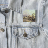 Markt in Nishny, Novgorod, 1872 Vierkante Button 5,1 Cm (In situ)