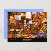 Markt in Singapore Briefkaart (Voorkant / Achterkant)