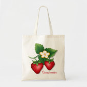 Markt metgezel aardbei tote bag (Voorkant)