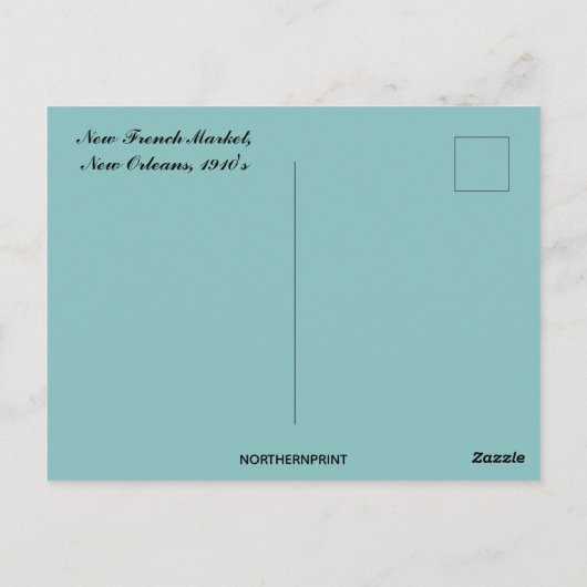  markt New Orleans Louisiana Briefkaart (Achterkant)