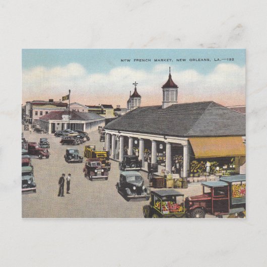  markt New Orleans Louisiana Briefkaart (Voorkant)