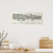 Markt North side Stockton en Ellis Poster (Keuken)