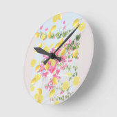 Markt Positano Italië #1 #wall #art Ronde Klok (Hoek)