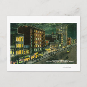 Markt 's nachts, Pantages, Empress Theater Briefkaart