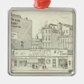 Markt, Sacramento en California North Side Metalen Ornament (Voorkant)