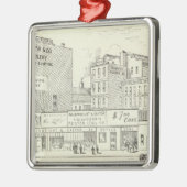 Markt, Sacramento en California North Side Metalen Ornament (Links)