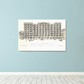 Markt South Side New Montgomery en Annie Canvas Afdruk (Insitu (Houten vloer))