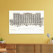 Markt South Side New Montgomery en Annie Canvas Afdruk (Insitu (Woonkamer))