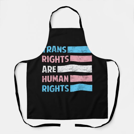 Markt Trans Rights is Mensenrechten LGBT-gemeensch Schort (Voorkant)