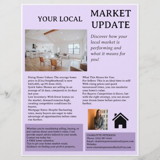 Markt Update Vastgoed Door Knocking Flyer (Voorkant)