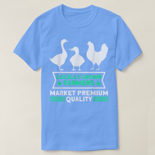 Markt van de boerderij Lokale plaatselijke telers  T-shirt (Design voorkant)