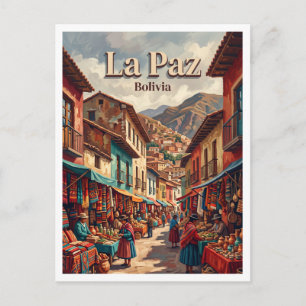 Markt van de Heksen La Paz Bolivia Briefkaart