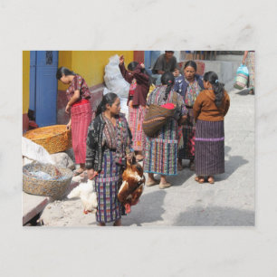 Markt van Midden-Amerika - Guatemala-markt Briefkaart