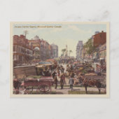  markt van Montreal Quebec Briefkaart (Voorkant)