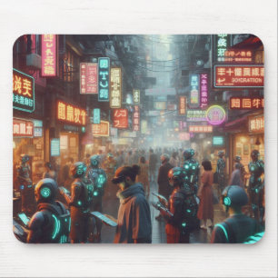 Markt van Neon Wonders Muismat