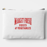 Markt Vers Fruit en Groente Print Cut Sew Bag