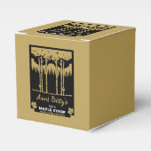 markt voor ahornstroop bedankdoosjes (Voorkant Zijde)