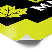 markt voor ahornstroop perfect poster (Hoek)