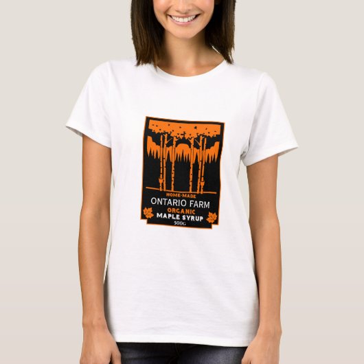 markt voor ahornstroop t-shirt (Voorkant)
