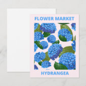  markt voor blauwe brandkranen notitiekaartje (Voorkant / Achterkant)