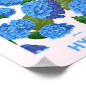  markt voor blauwe brandkranen poster (Hoek)