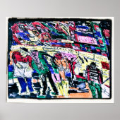 markt voor monsters poster (Voorkant)