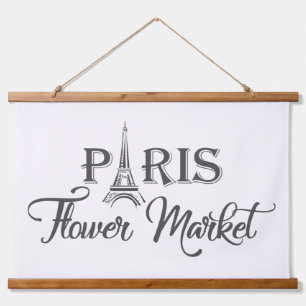 MARKT VOOR PARIJS-STROOMSTROOM HANGEND WANDKLEED